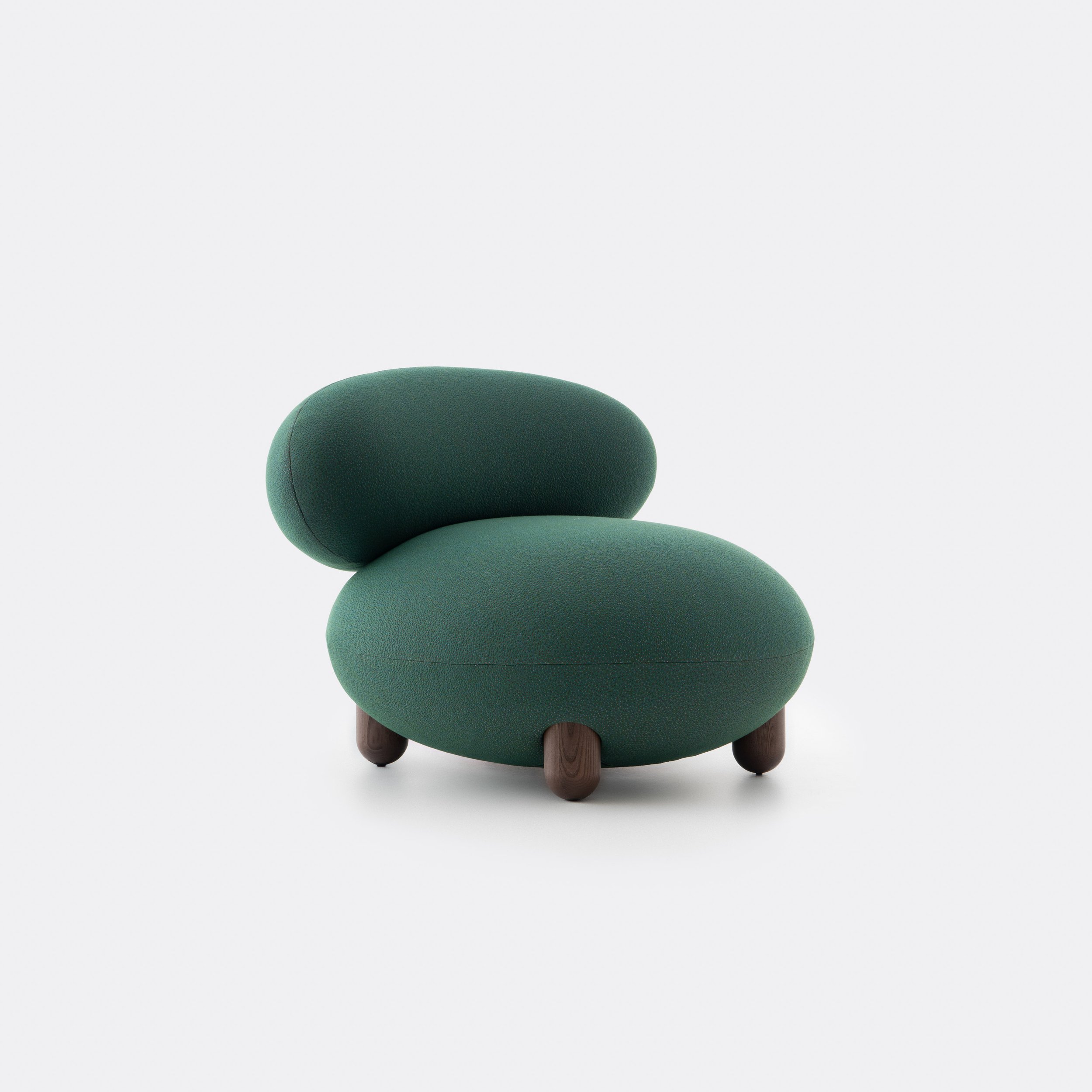Flock Lounge Chair with ottoman combines bold forms and Flock Lounge Chair with ottoman combines bold forms and